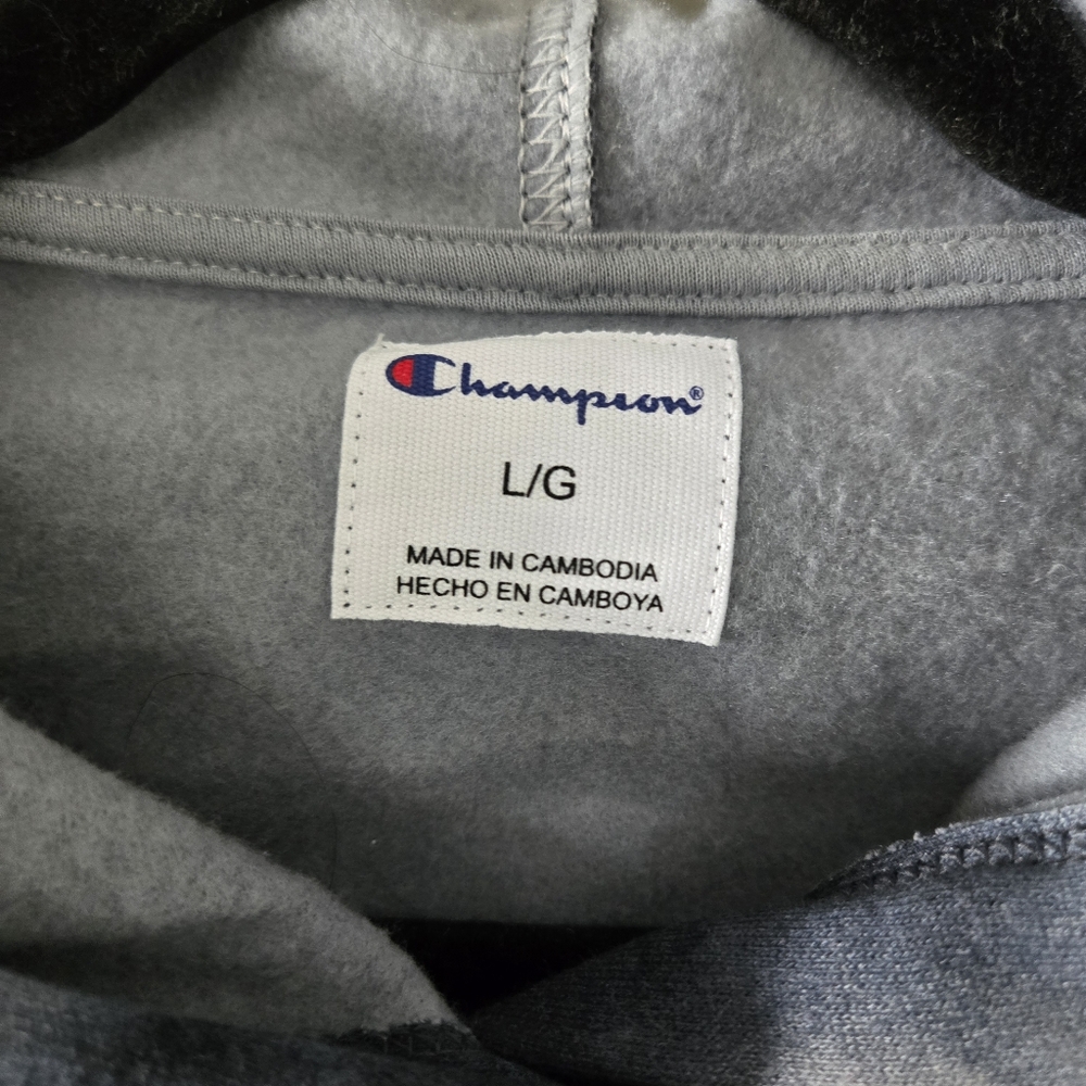 Champion tie dye custom cropped hoodie, S, EUC - Picture 3 of 11